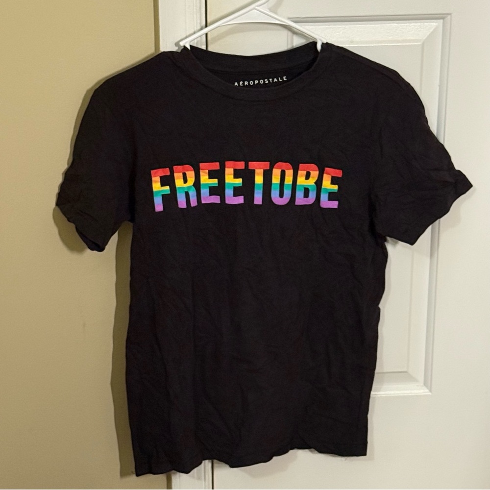 Aeropostale Black Crew Neck Tee